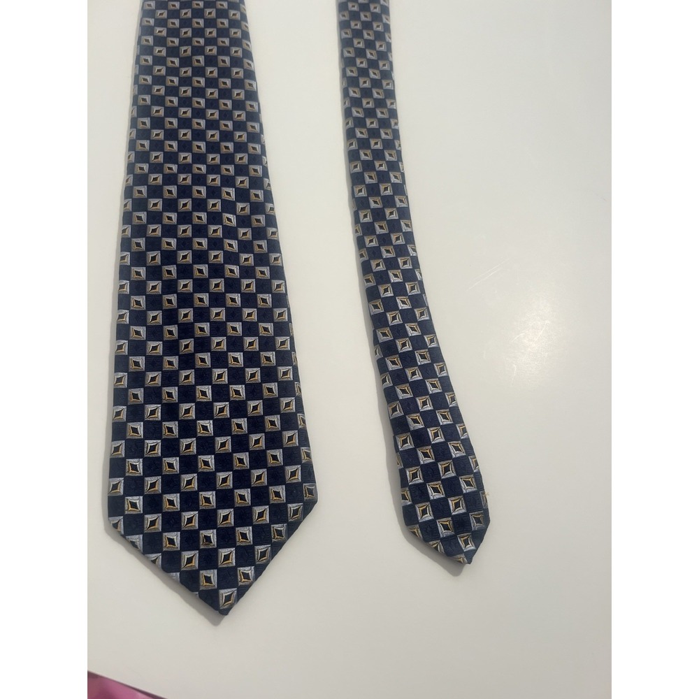 Robert Talbott Best of Class Men's Geometric Tie Blue